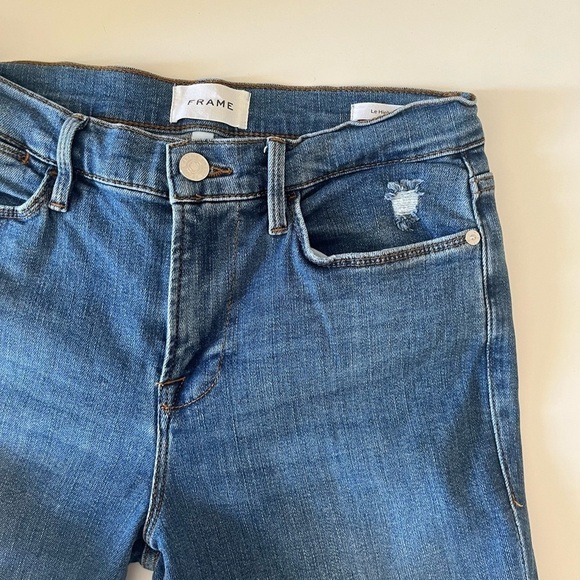 FRAME Le High Flare Jeans distressed size 29 - Picture 11 of 12